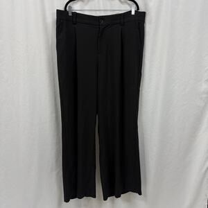 Torrid Black Wide Leg Single Pleat Pant Elastic Half Waist Plus Size 20
